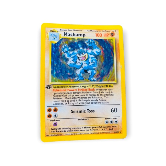 Pokemon | Toys | 999 1st Edition Holographic Machamp Pokmon Card | Poshmark